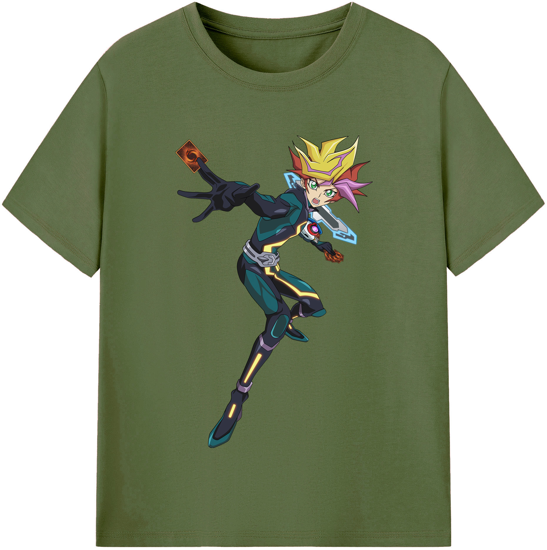 （画像用） 遊☆戯☆王 Yu-Gi-Oh! 綿100％半袖Tシャツ（フロントプリント）